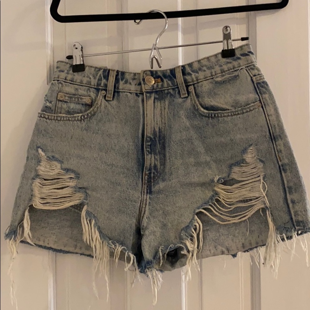 Amazing for summer- distressed Zara shorts!